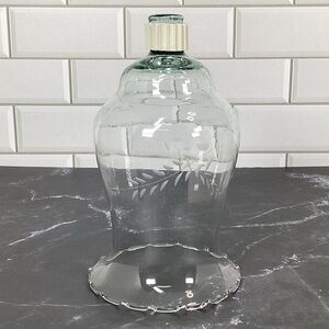 Votive Cup Etched Clear Glass Peg Votive Candle Holder Home Interiors